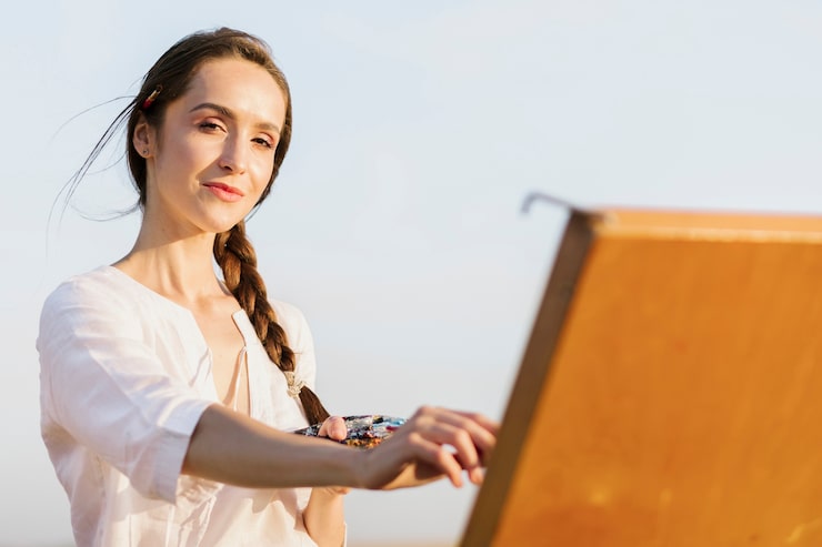 Gründerin oder symbolisches Bild für Klarheit