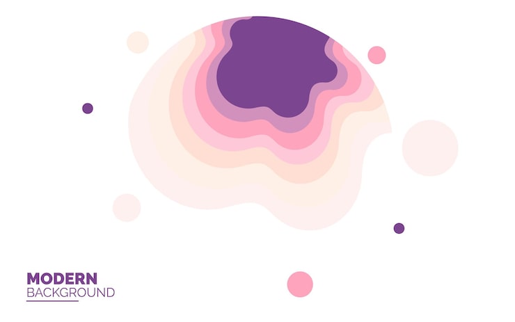 Abstrakte beruhigende Formen